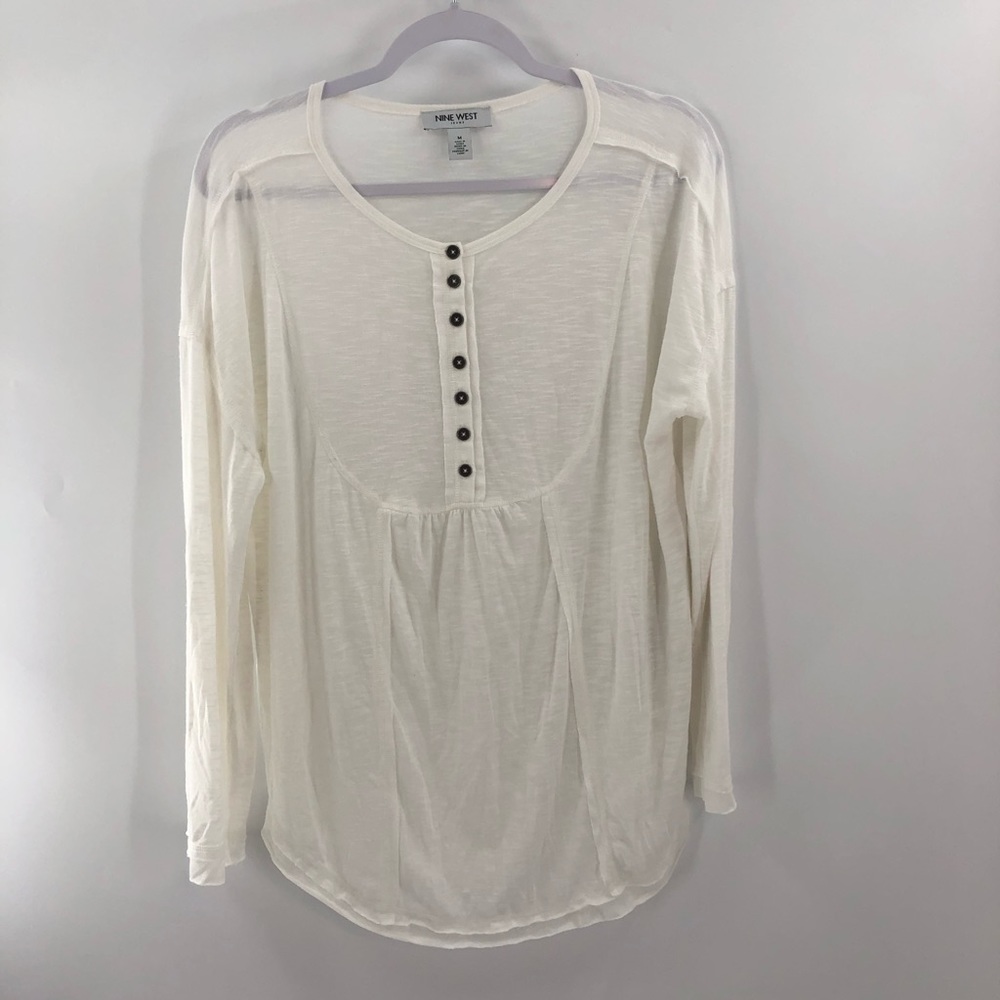 Nine West Womens Blouse size M